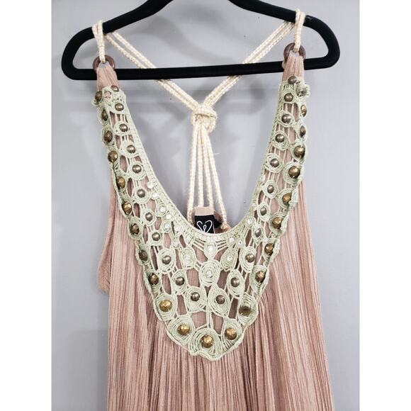 Windsor Dress Women M Vintage y2k Midi Whimsy Fairycore Boho Festival Hippie - Picture 3 of 8